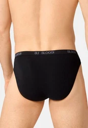 sloggi Slip Basic Mini Slip / Unterhose (4er Pack) Schwarz