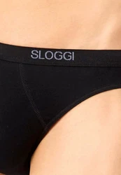 sloggi Slip Basic Mini Slip / Unterhose (4er Pack) Schwarz