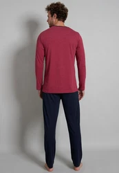 TOM TAILOR Pyjama rot melange
