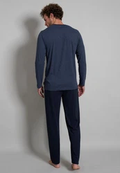 TOM TAILOR Pyjama blau melange