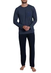 TOM TAILOR Pyjama blau melange