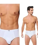 Seher Mensucat Herren Unterhosen Slips Creme/Weiß
