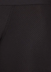 frank fields Retro Pants Herren Retro-Pants aus Microfaser mit Jacquard-Bund Schwarz
