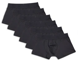 frank fields Retro Pants Herren Retro-Pants aus Microfaser mit Jacquard-Bund Schwarz/Dunkelgrau