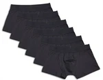 frank fields Retro Pants Herren Retro-Pants aus Microfaser mit Jacquard-Bund Schwarz/Dunkelgrau