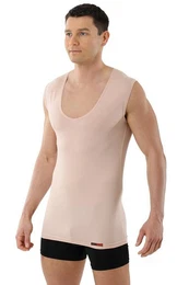 Achselhemd Deep-V atmungsaktiv ohne Arm (kein Set, 1-St., kein Set)