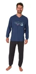 Normann Herren Pyjama mit Front-Print (122 10 757) 12210757