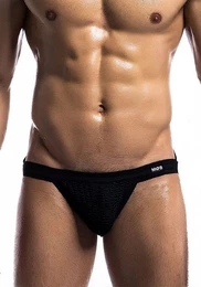 Slip Classic Jock-Strap pofrei - schwarz (1-St) hinten offen