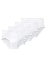 Slip 4er Pack Original Classics Doppelripp (Spar-Set, 4-St) Slip / Unterhose - Baumwolle - Mit Eingriff - Strapazierfhig