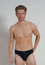 Slip Herren Sport-Slip schwarz uni 7er Pack (7-St)