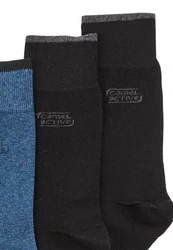 camel active Freizeitsocken Schwarz/Grau/Blau