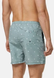 Indicode Badeshorts Maya Blau/Grün/Hellblau