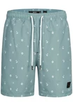 Indicode Badeshorts Maya Blau/Grün/Hellblau