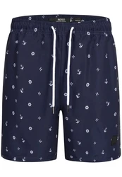 Indicode Badeshorts Maya Hellblau/Dunkelblau/Rot/Grau/Blau