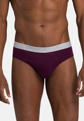 Hanro Slip Cotton Essentials Dunkelblau/Lila