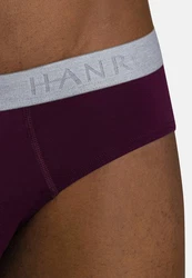 Hanro Slip Cotton Essentials Dunkelblau/Lila