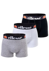 Ellesse Boxershorts Grillo 3P Trunks graumeliert/melone/schwarz/weiß