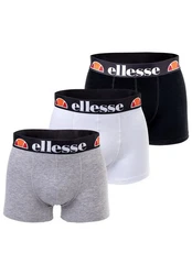 Ellesse Boxershorts Grillo 3P Trunks graumeliert/melone/schwarz/weiß