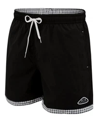 Mount Swiss Badeshorts LUKAS (1-St) Schwarz/Creme