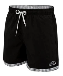 Mount Swiss Badeshorts LUKAS (1-St) Schwarz/Creme