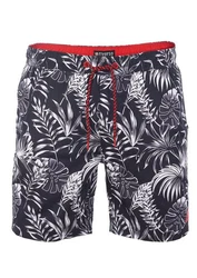 riverso Badehose Herren RIVKai Regular Fit (59406) Gelb/Rot/Dunkelblau
