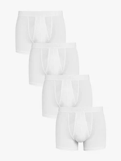 Next A-Front Boxershorts (4-St) Weiß/Grau