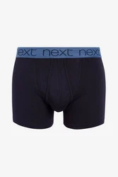 Next A-Front Boxershorts (4-St) Dunkelblau/Blau