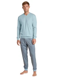 Pyjama Herren Bndchenpyjama 42286 tempest blue (1 tlg., 1 Stck)