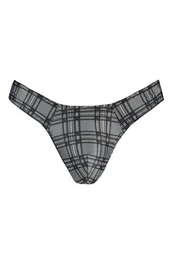 String Herren-String in grau/schwarz - 3XL