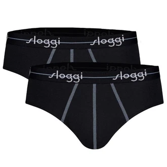 sloggi Slip Herren Slips Start midi C2P box (2er Pack) Dunkelblau/Schwarz/Blau