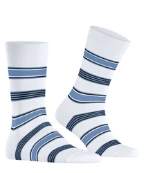 FALKE Socken Marina Stripe Hellblau/Blau/Weiß/Dunkelblau/Grau