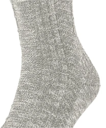 FALKE Socken Carved Pile Grau/Dunkelgrau/Weiß/Hellgrau/Silber