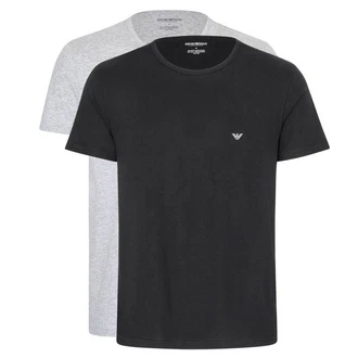 Emporio Armani Unterziehshirt Crew Neck Schwarz/Grau