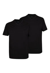 CECEBA Unterziehshirt Herren T-Shirt (2-St) schwarz
