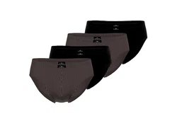 GTZBURG Slip (4-St) Schwarz/Dunkelbraun/Grau/Rot/Khaki