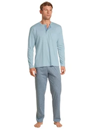 Pyjama Herrenpyjama 42186 tempest blue (1 Stck, 1 tlg., 1 Stck)