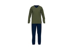 TOM TAILOR Pyjama Nevada (Set, 2 tlg) V-Ausschnitt zweifarbig