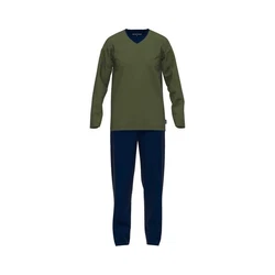 TOM TAILOR Pyjama Nevada (Set, 2 tlg) V-Ausschnitt zweifarbig