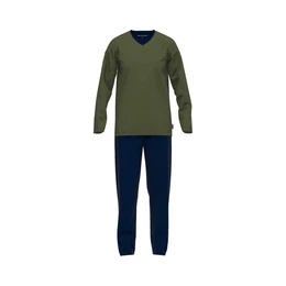 Pyjama Herren Schlafanzug - Pyjama, Baumwolle, (2 tlg)
