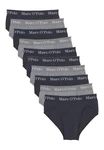 Marc O'Polo Slip Elements Organic Cotton 10er Pack Dunkelblau/Grau/Dunkelgrau/Braun