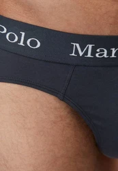 Marc O'Polo Slip Elements Organic Cotton 6er Pack Dunkelblau/Lila/Dunkelgrau/Grau/Braun
