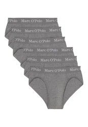 Marc O'Polo Slip Elements Organic Cotton 6er Pack Dunkelgrau/Grau/Braun