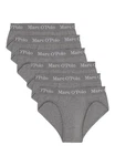 Marc O'Polo Slip Elements Organic Cotton 6er Pack Dunkelgrau/Grau/Braun