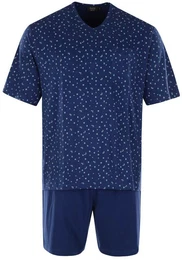Pyjama Herren Schlafanzug Baumwolle