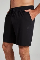 JP1880 Schlafanzug Hose Homewear Shorts Schwarz/Dunkelgrau