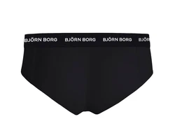 Björn Borg Slip Cotton Stretch Brief 3er Pack Herren Schwarz/Rosa/Grau