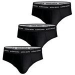 Björn Borg Slip Cotton Stretch Brief 3er Pack Herren Schwarz/Rosa/Grau