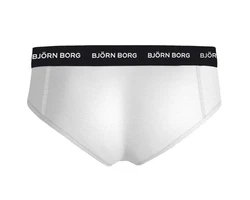Björn Borg Slip Cotton Stretch Brief 3er Pack Herren Weiß/Creme/Grau