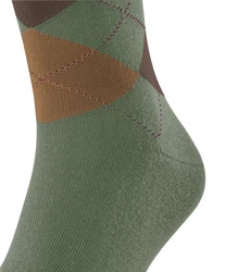 FALKE Socken Sensitive Argyle Dunkelgrün/Grün