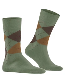 FALKE Socken Sensitive Argyle Dunkelgrün/Grün